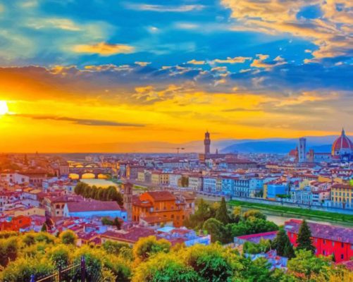 Piazzale Michelangelo Florence Paint By Number