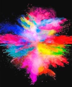 Rainbow Smoke Paint By Number