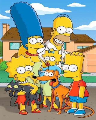 The Simpsons Family Paint By Number