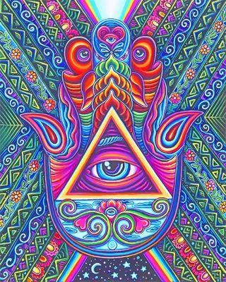 Third Eye Psychedelic Art Paint By Number