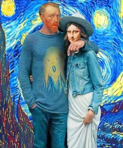 Van Gogh And Mona Lisa Paint By Number