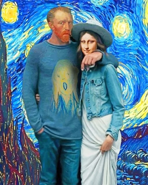 Van Gogh And Mona Lisa Paint By Number