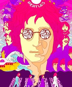 Abstract John Lennon Paint By Number