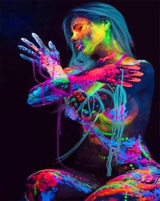 Colorful Woman Paint By Number