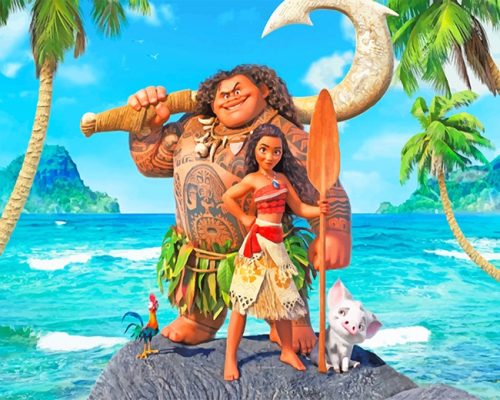 Disney Moana Movie Paint By Number