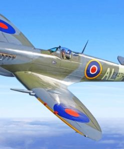 Fighter Spitfire Paint By Numbers