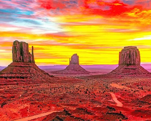 Monument Valley Arizona Paint By Number