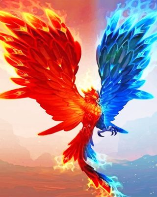 Phoenix Rising From Ashes Paint By Number