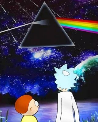 Pink Floyd Rick And Morty Paint By Number