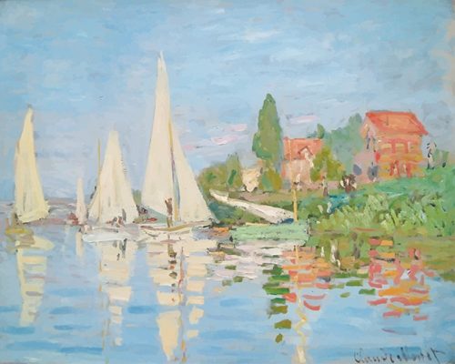 Claude Monet Regatta At Argenteuil Paint By Number