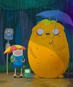 Adventure Time Totoro paint by number