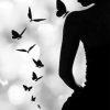 Butterfly Woman Silhouette Paint By Number