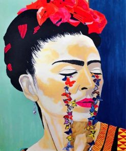Frida Kahlo Butterflies Paint by numbers