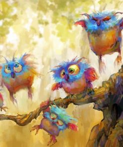 Owls Art Paint by numbers