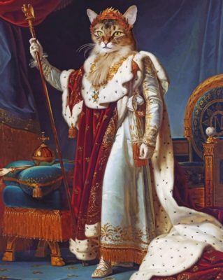 Royal Cat paint by numbers