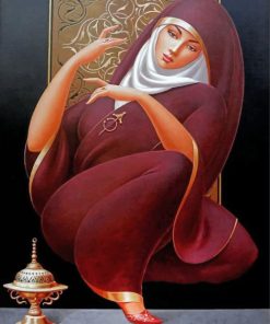 arabic-woman-paint-by-number