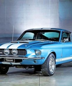 blue-car-ford-1967-shelby-gt500-paint-by-number