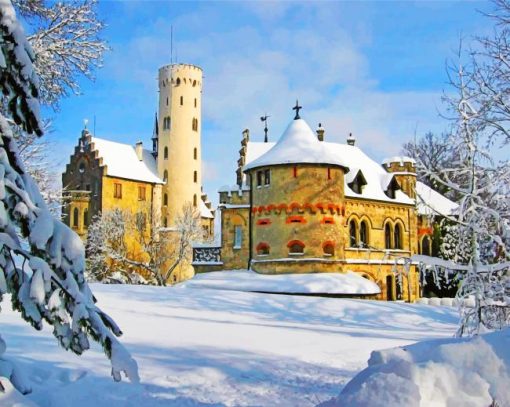 Lichtenstein Castle Germany Paint By Number