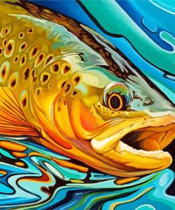Trout Fish Paint by numbers