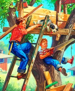 building-a-tree-house-paint-by-number