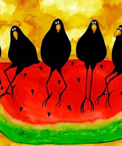 the-crows-on-the-watermelon-paint-by-numbers