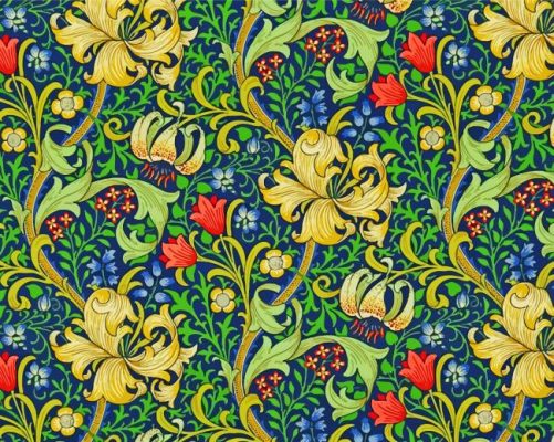 William Morris Golden Lily Paint by numbers