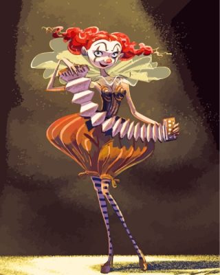 Anime Circus Girl Paint by numbers