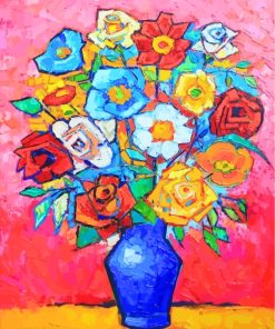 Flowers Bouquet Art Paint by numbers