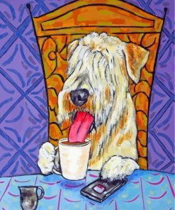 Soft-coated Wheaten Terrier-paint-by-numbers