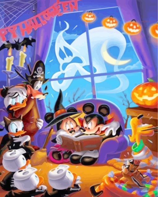 Disney Halloween Paint by numbers