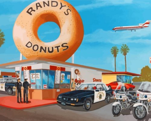 police-buying-donuts-paint-by-numbers