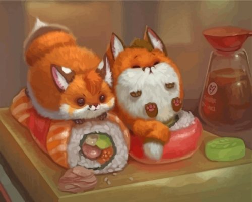 red-foxes-and-sushi-paint-by-numbers