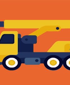 yellow-truck-paint-by-numbers