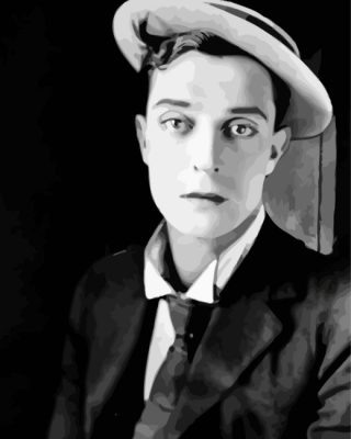 Classy Buster Keaton Paint by numbers