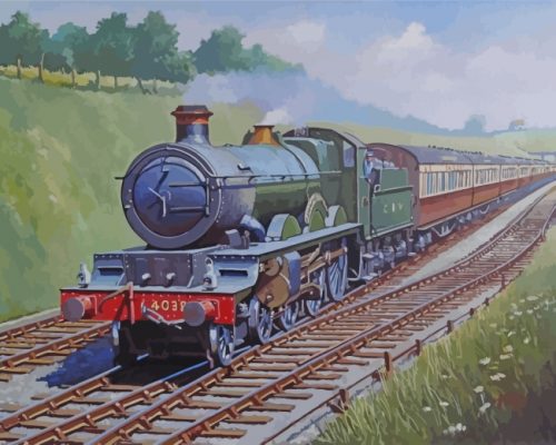 Flying Scotsman Paint by numbers