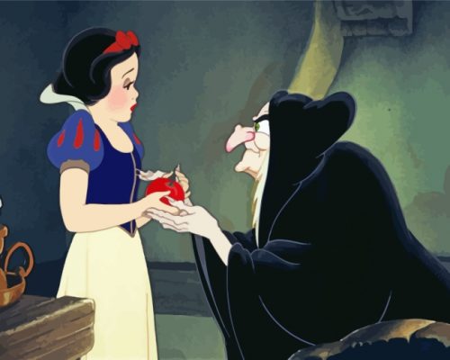 Snow White And The Evil Queen Paint by numbers