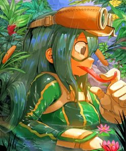 Tsuyu Asui Bnha Paint by numbers