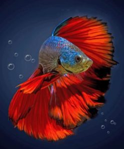 Aesthetic Betta Fish Paint by numbers