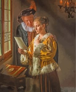 father-and-daughter-Johannes-Vermeer-paint-by-numbers