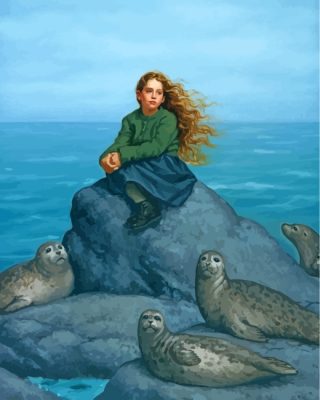 girl-and-seals-paint-by-numbers