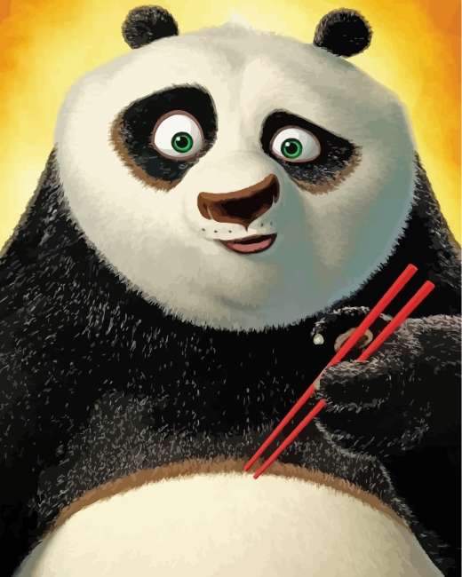 Kung Fu Panda Paint By Numbers - Painting By Numbers