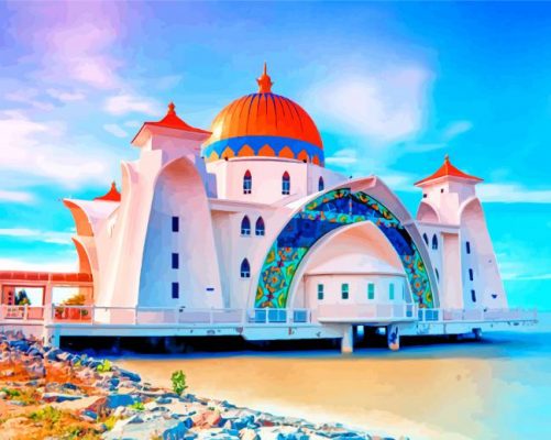 melaka-straits-mosque-malysia-paint-by-numbers