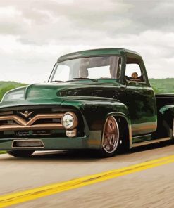 53 Ford Truck On Road paint by numbers