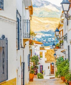 Alicante Old Town paint by numbers