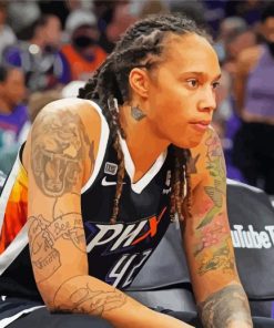 Brittney Griner Basketball Player paint by numbers