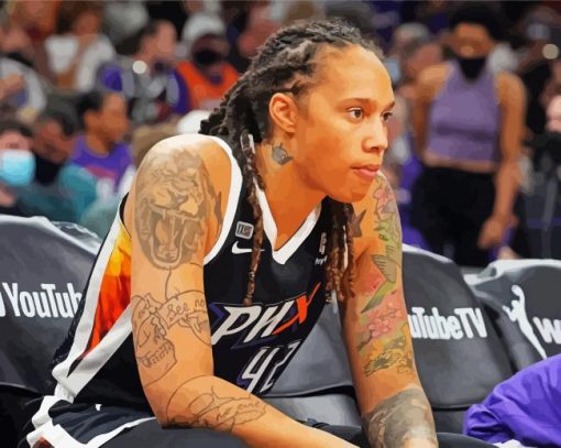 Brittney Griner Basketball Player paint by numbers