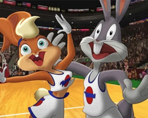 Bugs And Lola Bunny paint by numbers