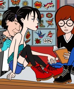 Daria With Jane Lane Tattooing paint by numbers