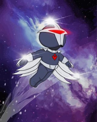 Darkhawk Comic Art paint by numbers