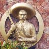 Emiliano Zapata Statue paint by numbers